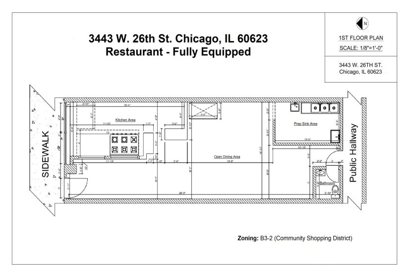 3443 W. 26th St. Chicago, IL 60623 - Floor Plan