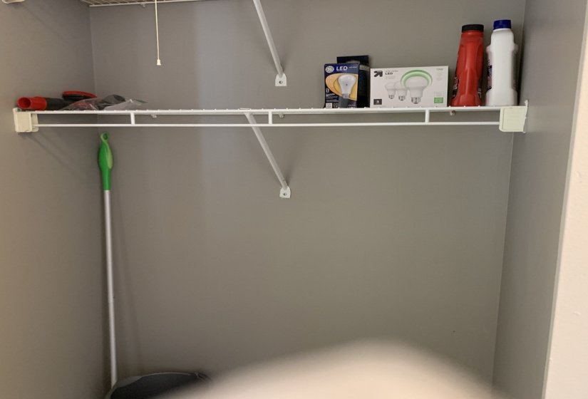 Kitchen Broom Closet or put small desk.